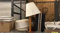 GROUP LOT- LAMP, BOOKS, MISC, SPEAKERS