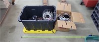 Tote of Misc Wire