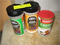 3 Cans of Onion Powder-Creole-Garlic Seasonings