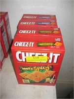 Four 12 Oz Boxes Cheez It Hot&Spicy Crackers