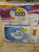 2 Pkgs of 40 Lg Rolls Great Value Toilet Paper