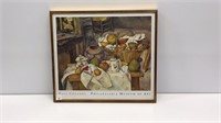 Print titled THE KITCHEN TABLE by Paul Cezanne in