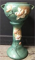 Roseville Magnolia Pottery Jardiniere & Pedestal