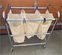 LAUNDRY CART W/HAMPERS