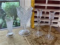 2 Vases & Candle Holders