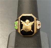 10 KT Vintage Signet Ring