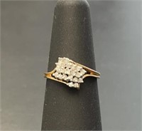 14 KT Diamond Dinner Ring