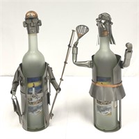 Unusual Hand-Crafted Wine Bottle Holders