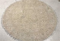 Round Sculptured Cut Rug