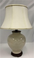 Crackle Style Ceramic Lamp