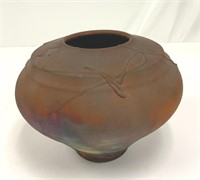 Raku Pottery Vase