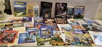 Large lot of Travel books and magazines ,