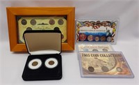 5 Commercially Produced Coin Sets w/Some Silver