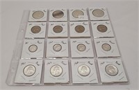 16 Proof Coins (1961-1964, $3.40 90%)