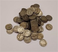 1000 F.D. Buffalo Nickels w/M.M.