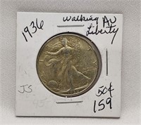 1936 Half Dollar AU