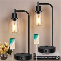 2 (TWO) Touch lamps with USB ports and Outlets!
