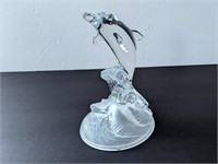 Crystal Dolphin Statue