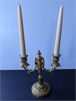 Ornate Brass Gilded Candlelabra (1 of 2)