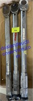 Lot of (3) Great Neck Torque Wrenches