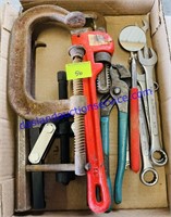 C Clamp, Mirror Tool, Pipe Wrench & Wrenches