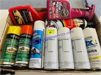 Lot of Spray Paint & Car Detailing Sprays