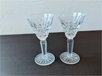 Set of 2 Waterford Crystal Sherry Glasses