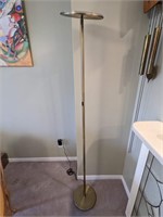 Brushed Brass Finished Torchier Floor Lamp