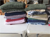 Lot of bath towels