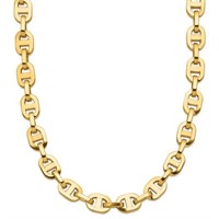 Italian Designer Fancy Link Necklace 18" 14k Gold
