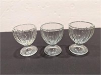 Glass Egg Cups (3)