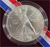 1992 90% SIlver Dollar U.S. Olympic Baseball
