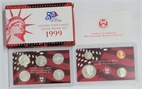 1999 90% Silver United States MInt Proof Set
