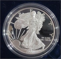 2001 Proof American Silver Eagle 1 Troy Oz 99.9%