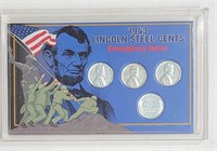 1943 Lincoln Steel Cents Set P,D&S