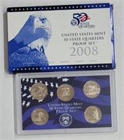 2008 Proof United States Mint Quarter Set