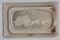 1 Troy Oz 99.9% Silver Bar the Stagecoach