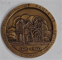 1960 Bronze Medallic Art Co Founding of Sante