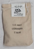 $25.00 Face Value Quarter Bag Deleware P