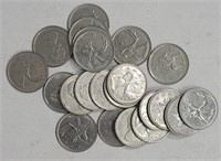Lot of 30 Canadian Quarters Dated from 1969-1978