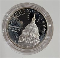 1994 Proof Silver Dollar The Capitol In Special