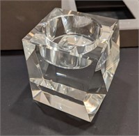 Rosenthal Crystal Block  Candle Holders (2of2)