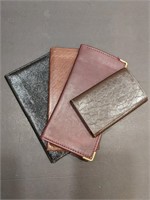 Lot of Leather Checkbook Covers