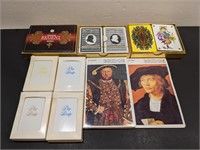 Vintage Bridge Playing Cards/Score Sheets