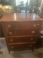 Four drawer wooden dresser