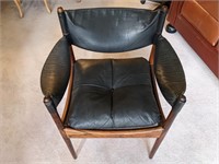 Kristina Solmer Vedel Leather & Rosewood Chair #1