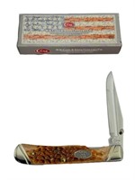 Case XX boxed 6154L SS Trapper lock brown