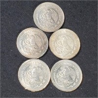 Lot of (5) ¼ Oz "Libertad" Silver Bullion Coinage