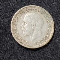 1934- 3 Pence  - George V