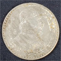 1957 Silver Mexican Peso